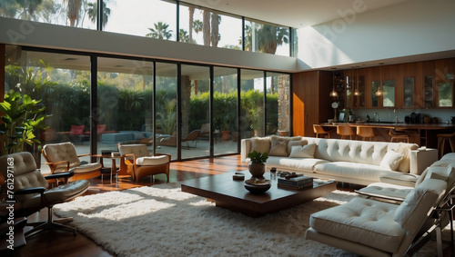 Stilvolles Wohnflair im Hollywood Hills Stil: Luxuriöse Mid-Century Moderne