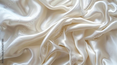Elegant white fabric. Generative AI