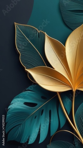 abstract background with flowers