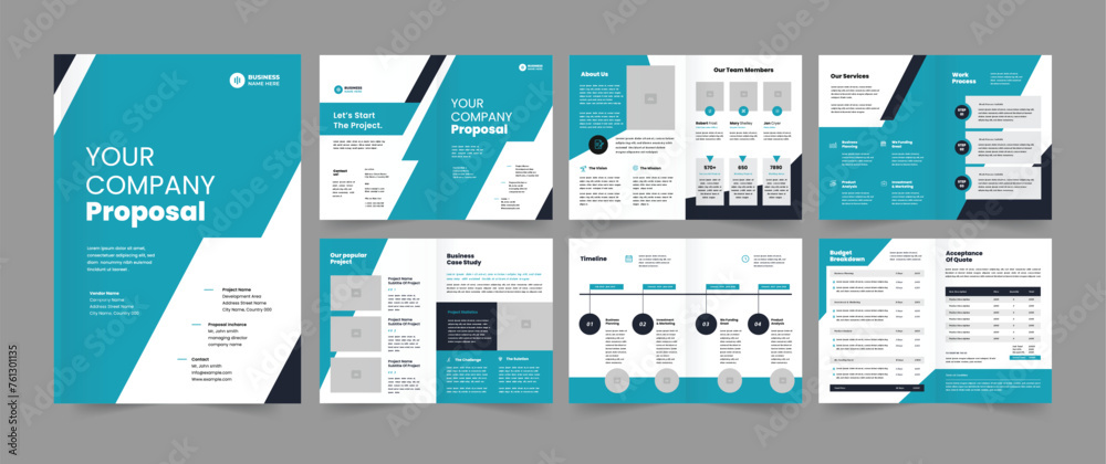 Proposal and Company Proposal Layout Template.