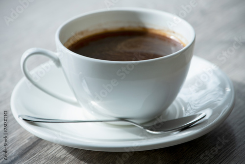 Cup of coffee on table