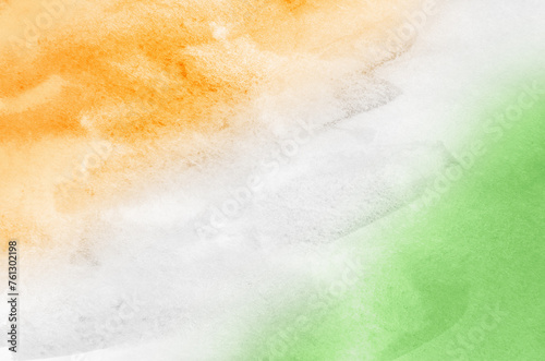 Tri Color Indian Flag Color Background