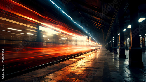 Speeding Through the Station: Capturing the Dynamic Blur of Passing Trains and Shining Lights