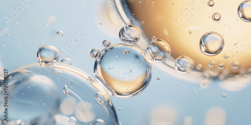 Sparkling water, serum