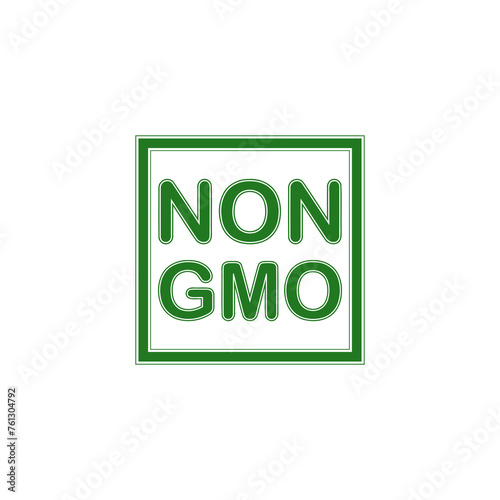 Non GMO icon isolated on transparent background