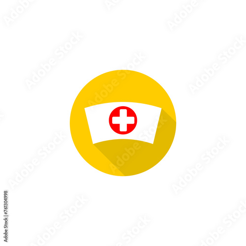 Nurse hat with cross icon isolated on transparent background Free Download Nurse hat with cross icon isolated on transparent background - GFXLoad