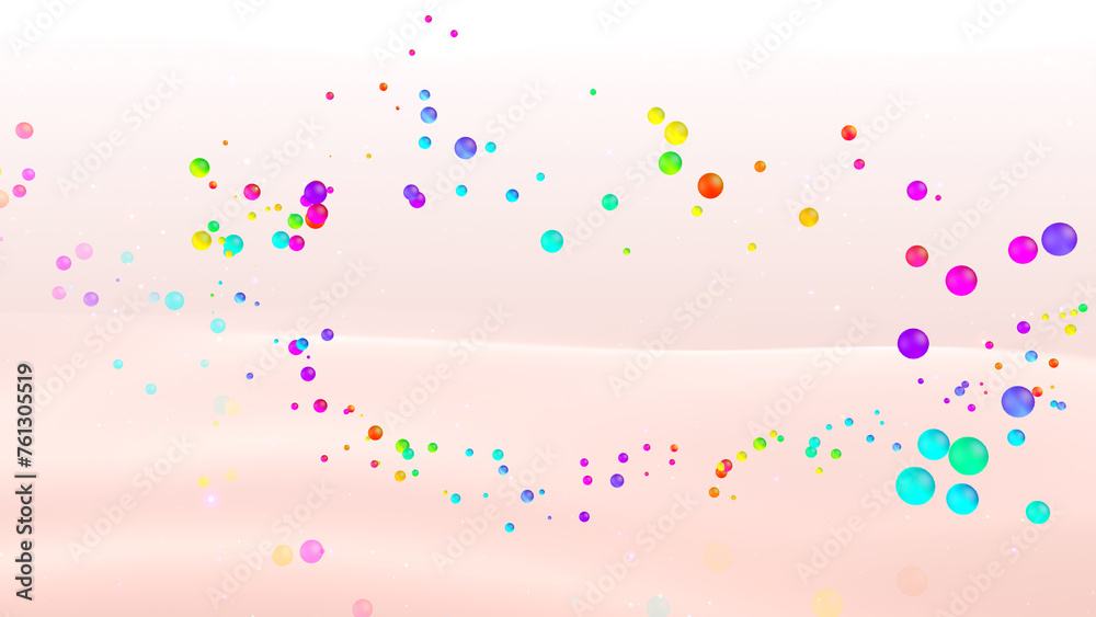 Colorful dot space abstract CG background