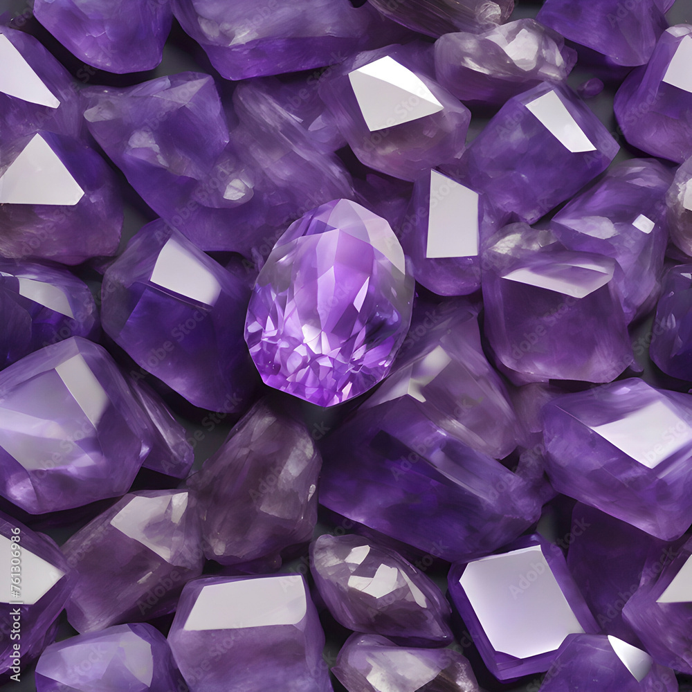 Amethyst, colorful gemstone illustration. Amethyst, colorful gemstone illustration.