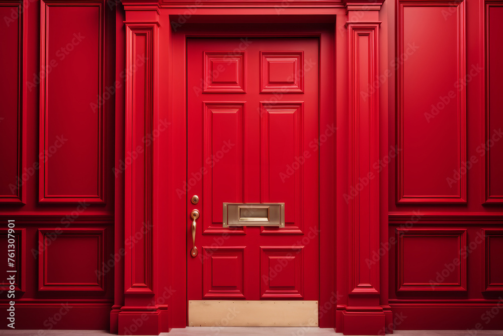 Hotel room featuring a prominent room number sign on the door for effortless guest location