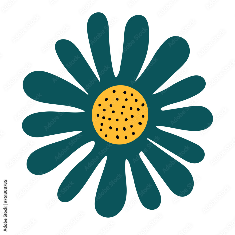 Cute flower clipart. Children's illustration. Abstract. Cute flower clipart. Children's illustration. Abstract.