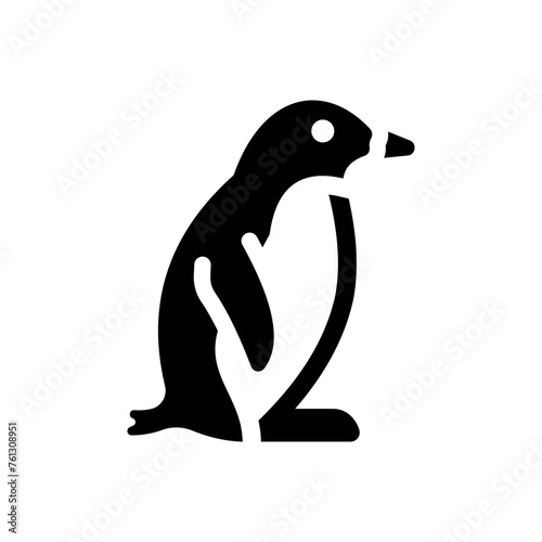 emperor penguin icon vector illustration
