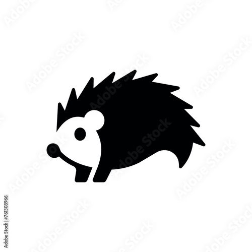 porcupine icon vector illustration photo
