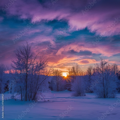 Post sunset color after Winter Solstice Sunset