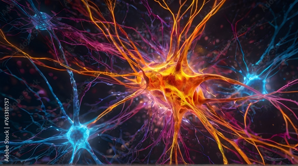 Obraz premium abstract background with lights, ai generated