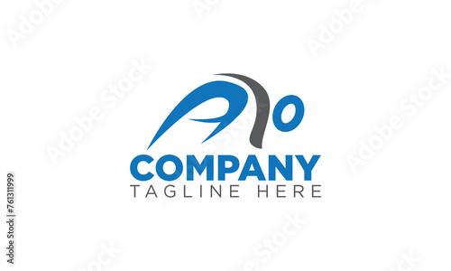 AI letter modern sport vector logo icon template design
