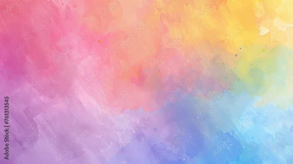 Sweet pastel colorful watercolor paint gradient background. AI generated image