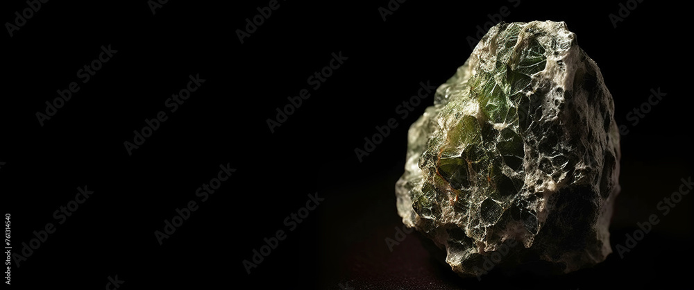 Baratovite is a rare precious natural stone on a black background. AI generated. Header banner mockup with space. Baratovite is a rare precious natural stone on a black background. AI generated. Header banner mockup with space.