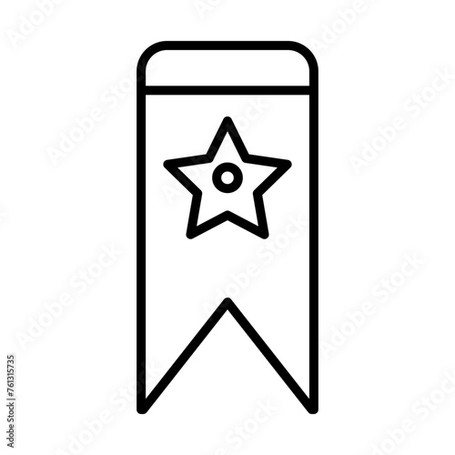 Bookmark line icon