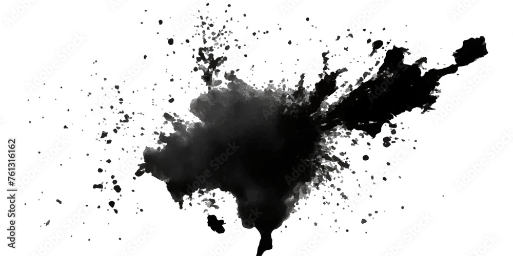 Paint stains black blotch background. Grunge Design Element. Brush Strokes. Vector illustration Paint stains black blotch background. Grunge Design Element. Brush Strokes. Vector illustration