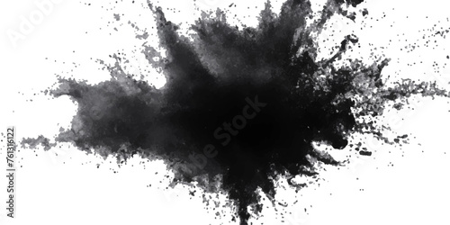 Paint stains black blotch background. Grunge Design Element. Brush Strokes. Vector illustration 