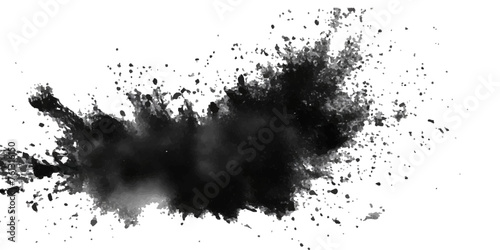 Paint stains black blotch background. Grunge Design Element. Brush Strokes. Vector illustration	