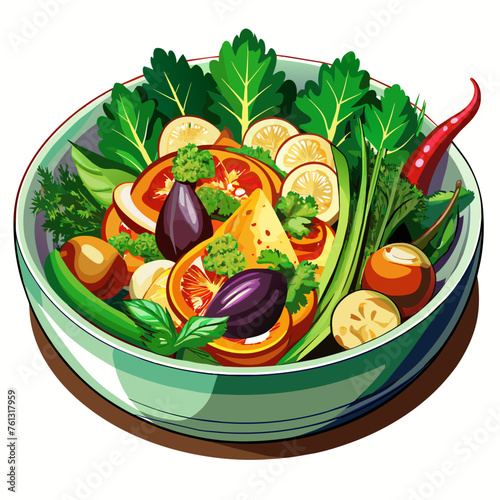 All Vegetable , Real style, white background