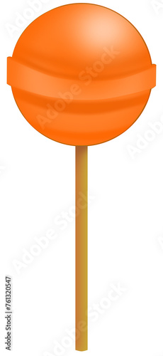 orange fruit flavor candy cartoon illustration