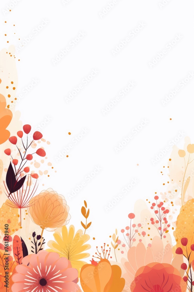 colorful flower spring background illustration