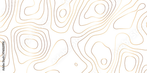 Abstract golden topography vector background. Topographic map. Geographic mountain relief. counter map golden wavy line paper textrue. grid curve line abstract vector illustration .