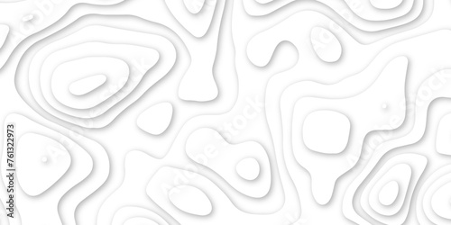 Abstract geometric layered curve line white background. 3d render, paper cut vector art background banner texture. multi layer cutout geometric patterns with smooth wavy layer. white background.   