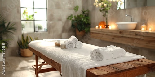 Immerse yourself in relaxation at the spa with aromatic oils  soft towels and soothing massages.