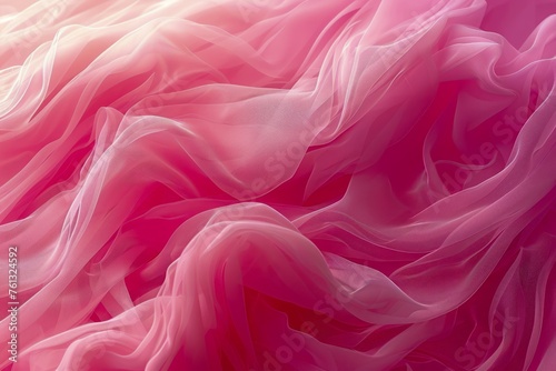 Abstract Elegant Pink Fabric Waves Texture Background for Creative Design Projects