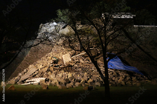 【熊本】2016年熊本地震時の熊本城 photo