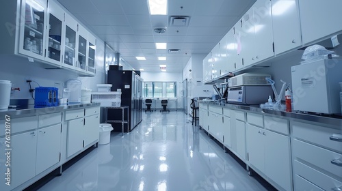 Sleek Professional Laboratory with State-of-the-Art Equipment