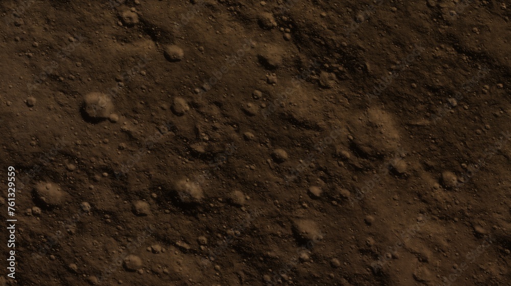 Detailed view of a Martian surface with craters and dust, ideal for space-themed graphics and backdrops. 3d render Detailed view of a Martian surface with craters and dust, ideal for space-themed graphics and backdrops. 3d render