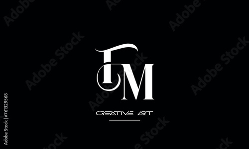 FM, MF, F, M abstract letters logo monogram