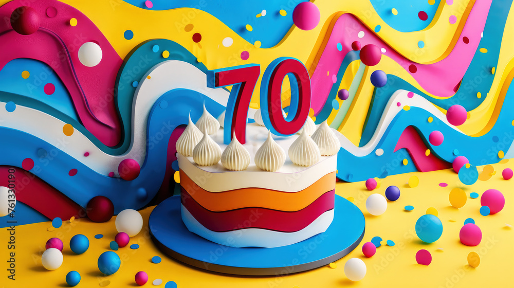 70th birthday card