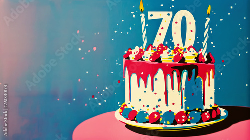 70th birthday card