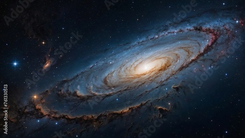 Mesmerazing photo illustration of our galaxy milky way
