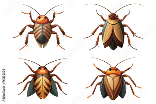 Cockroach vector set pro style illustration © Graphic toons