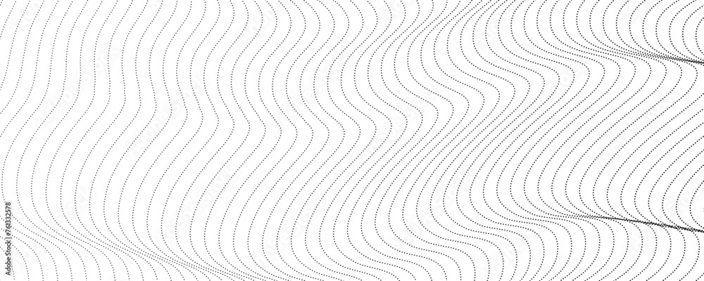 Halftone monochrome background with flowing dots Halftone monochrome background with flowing dots