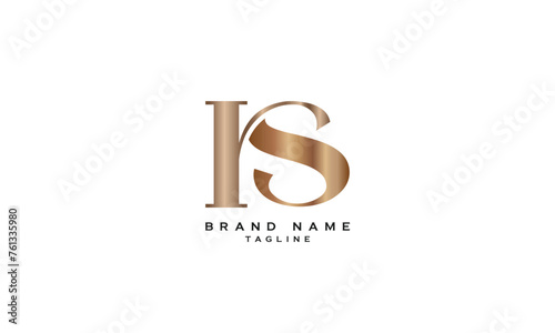 RS, SR, Abstract initial monogram letter alphabet logo design
