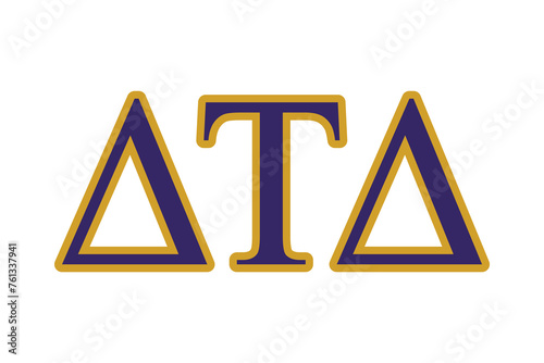 Delta Tau Delta greek letter, ΔΤΔ greek letters, ΔΤΔ photo