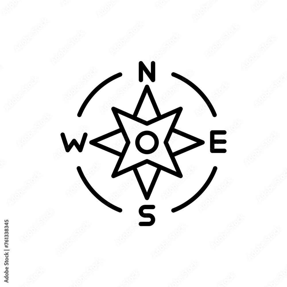 Compass outline icons, minimalist vector illustration ,simple transparent graphic element .Isolated on white background Compass outline icons, minimalist vector illustration ,simple transparent graphic element .Isolated on white background
