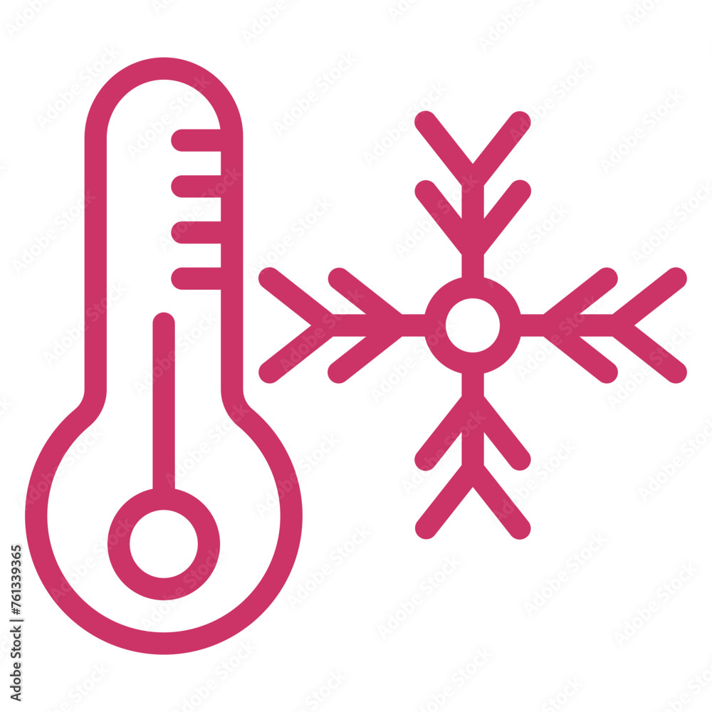 Hypothermia Icon Style Hypothermia Icon Style