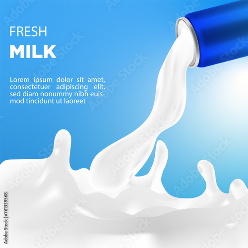 National Milk Day Vector Illustration. Fresh Milk Illustration. Celebrates the importance of milk as a valuable source of nutrients for people of all ages.