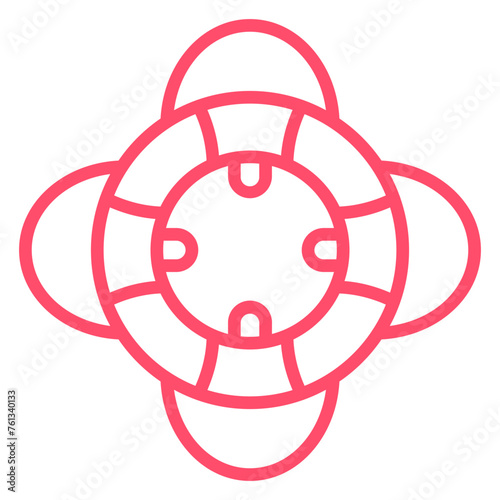 Life Preserver Icon Style