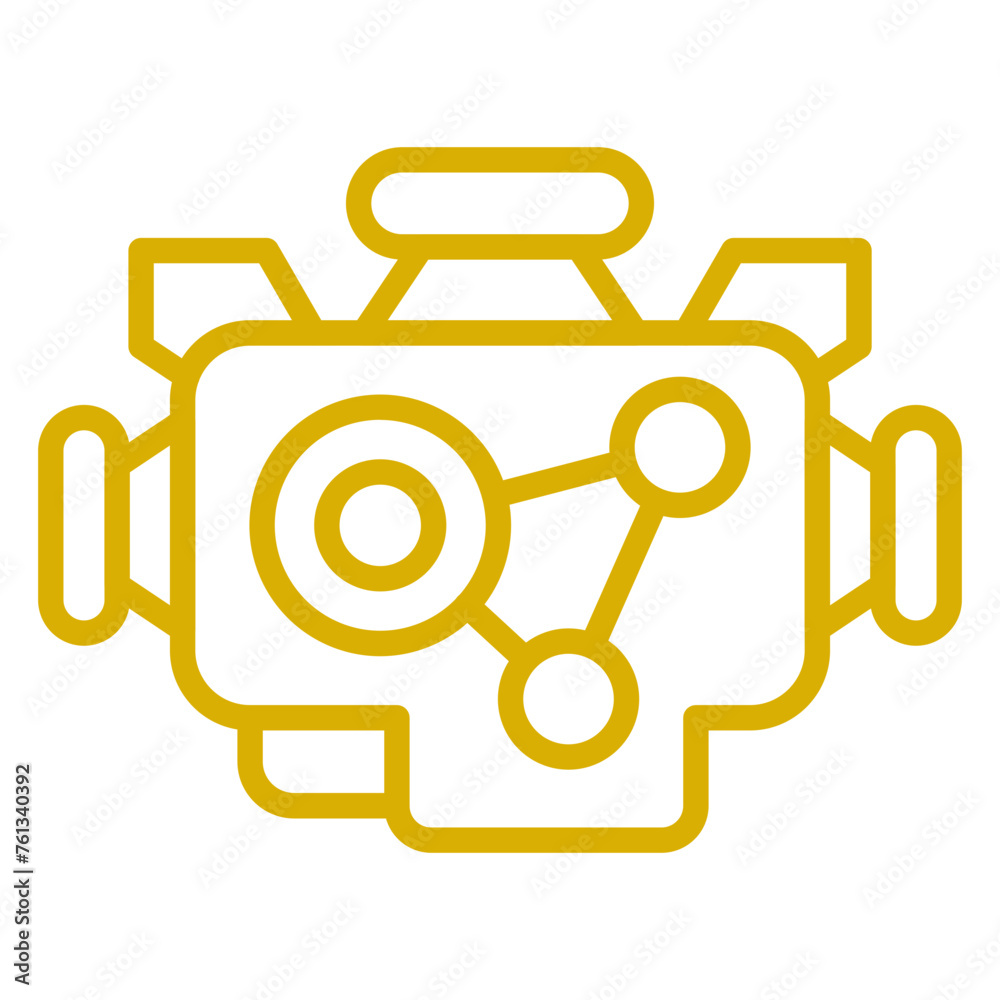 Car Engine Icon Style Car Engine Icon Style
