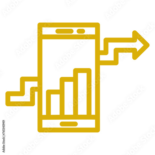Mobile Analytics Icon Style