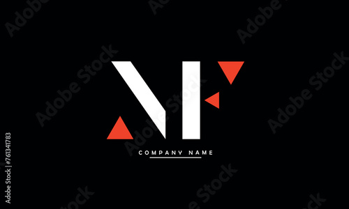 MF, FM, M, F Abstract Letters Logo Monogram